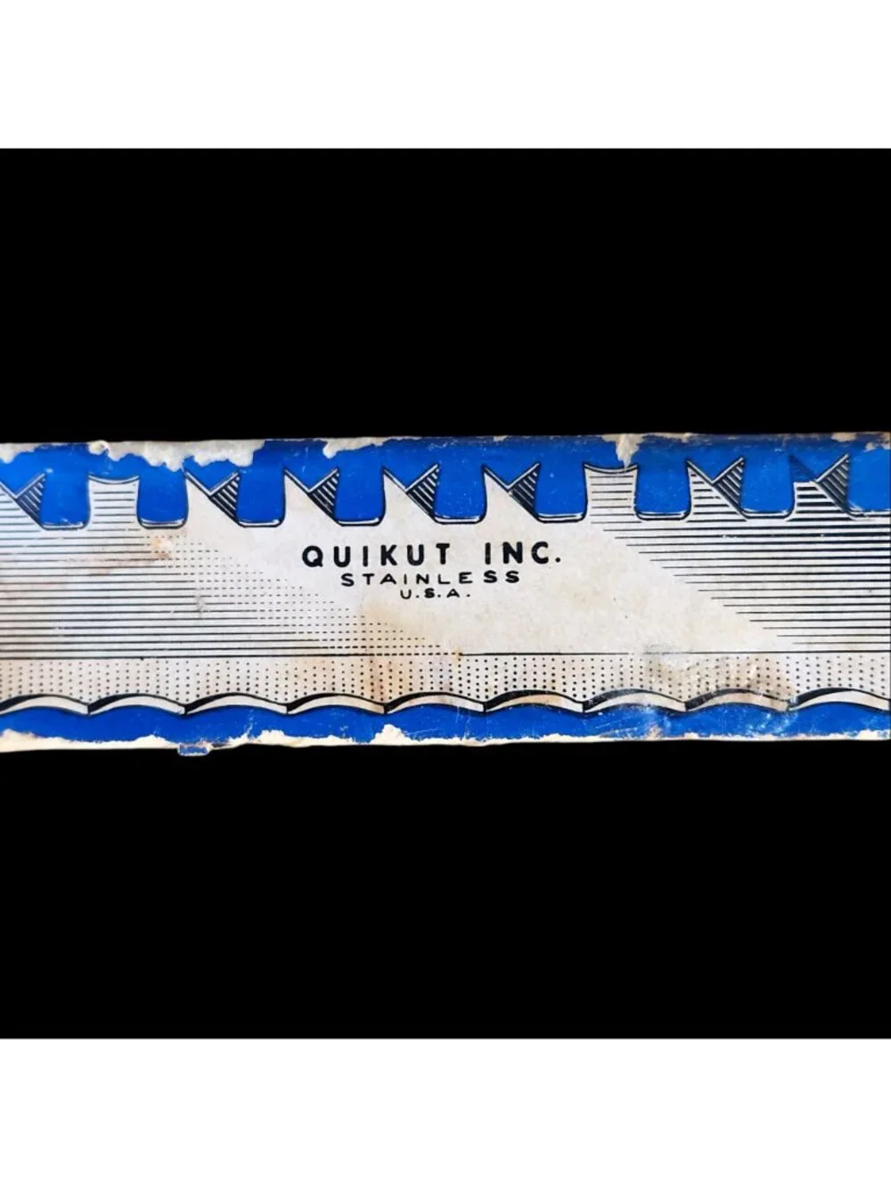 Vintage Quikut Quikkle Multi-Use Knife Frozen Food/Bread/Meat Stainless Steel 16